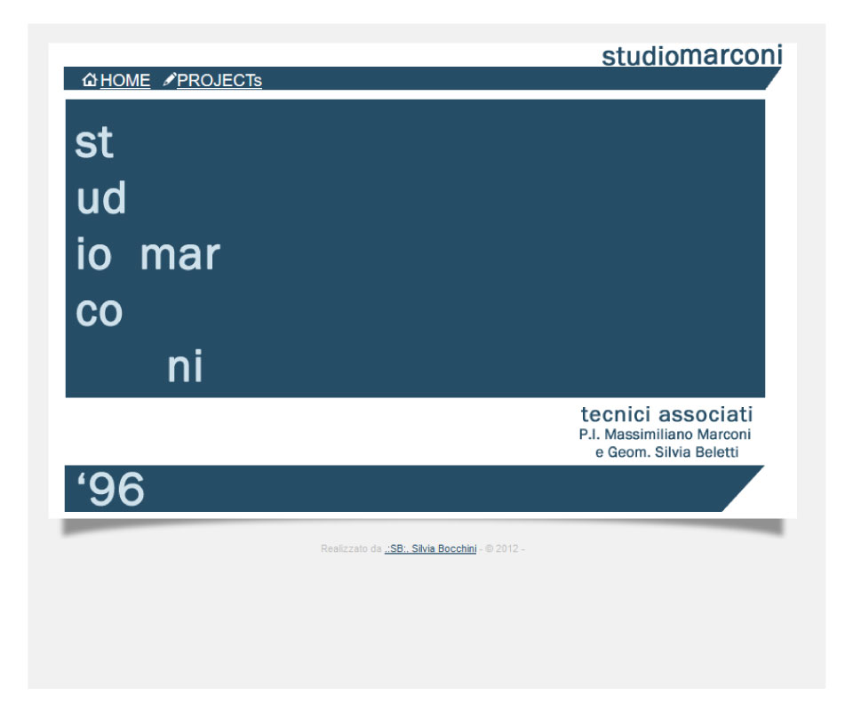 Letteralmente un biglietto da vistia virtuale per uno studio professionale <a href='http://www.studiomarconi.net' target='_blank'>Vedi il sito</a>